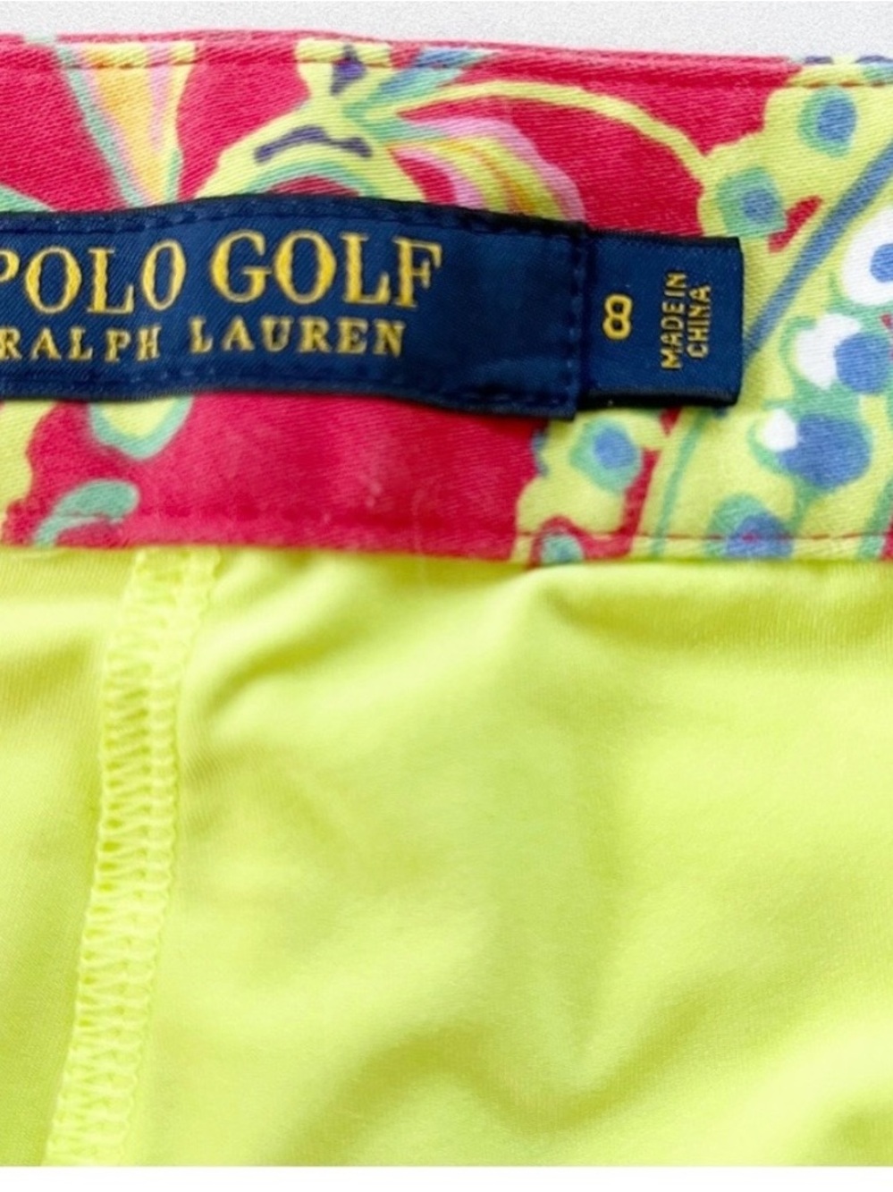 Polo Golf Ralph Lauren athletic paisley print skirt with stretch short skort - Picture 7 of 8